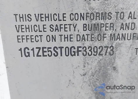 2016 Chevrolet Malibu 1Lt z USA, uszkodzony, nr VIN 1G1ZE5ST0GF339273